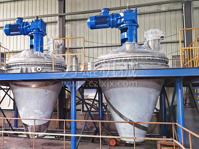 錐形螺帶真空干燥機客戶現場